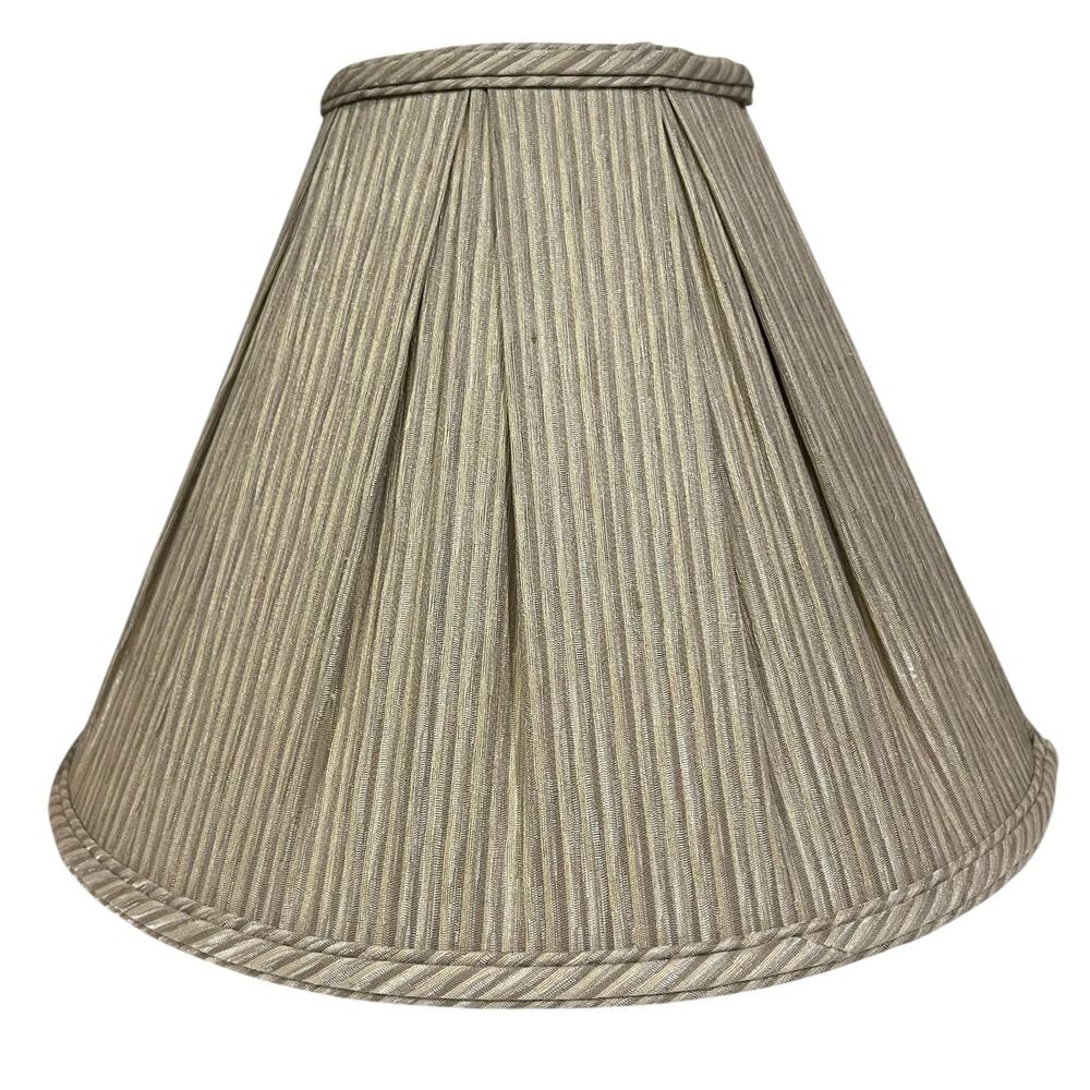 Lenox Quoizel Lampshade High Quality Fabric Cone Shape 11” Tall Elegant
